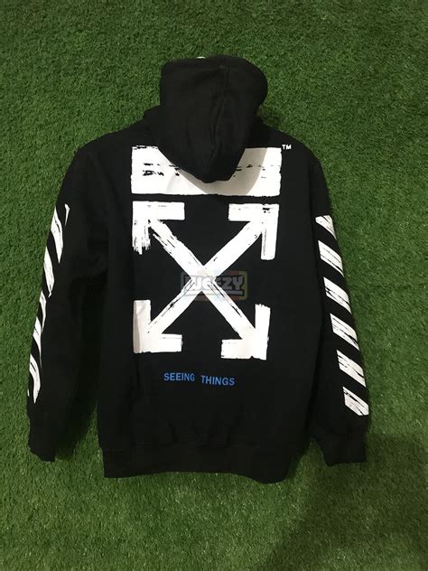 fake off white clothing|off white seeing things hoodie.